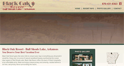 Desktop Screenshot of blackoakresort.com